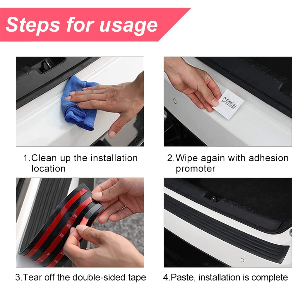 Protezione Paraurti Posteriore In Gomma | Antigraffio Per Auto E SUV