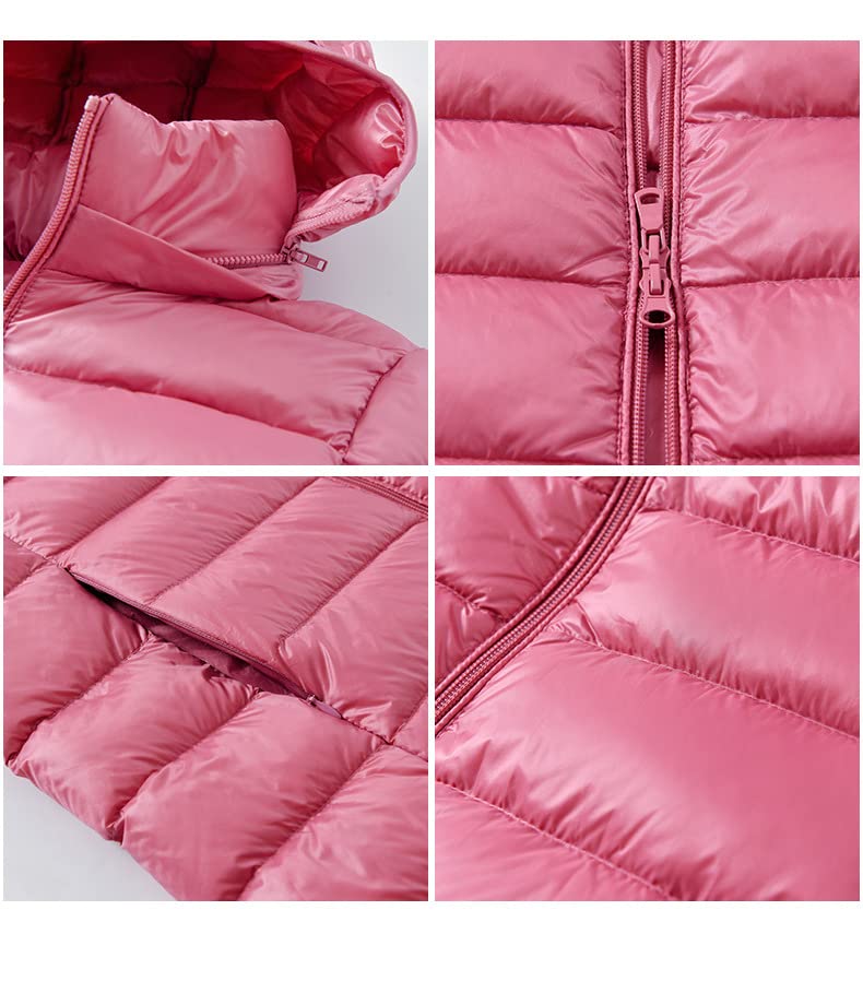 Long Down Jacket Women Thickened Winter Puffer Coat Slim Fit Detachable Hooded Jackets Long Sleeve Outerwear Pockets2