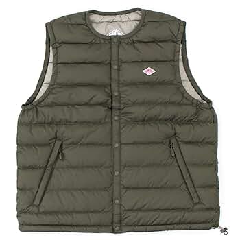 【Danton】ダントン　L 美品インナーダウン カーキオリーブ系 42サイズ Danton】ダントン L 美品インナーダウン カーキオリーブ系 42