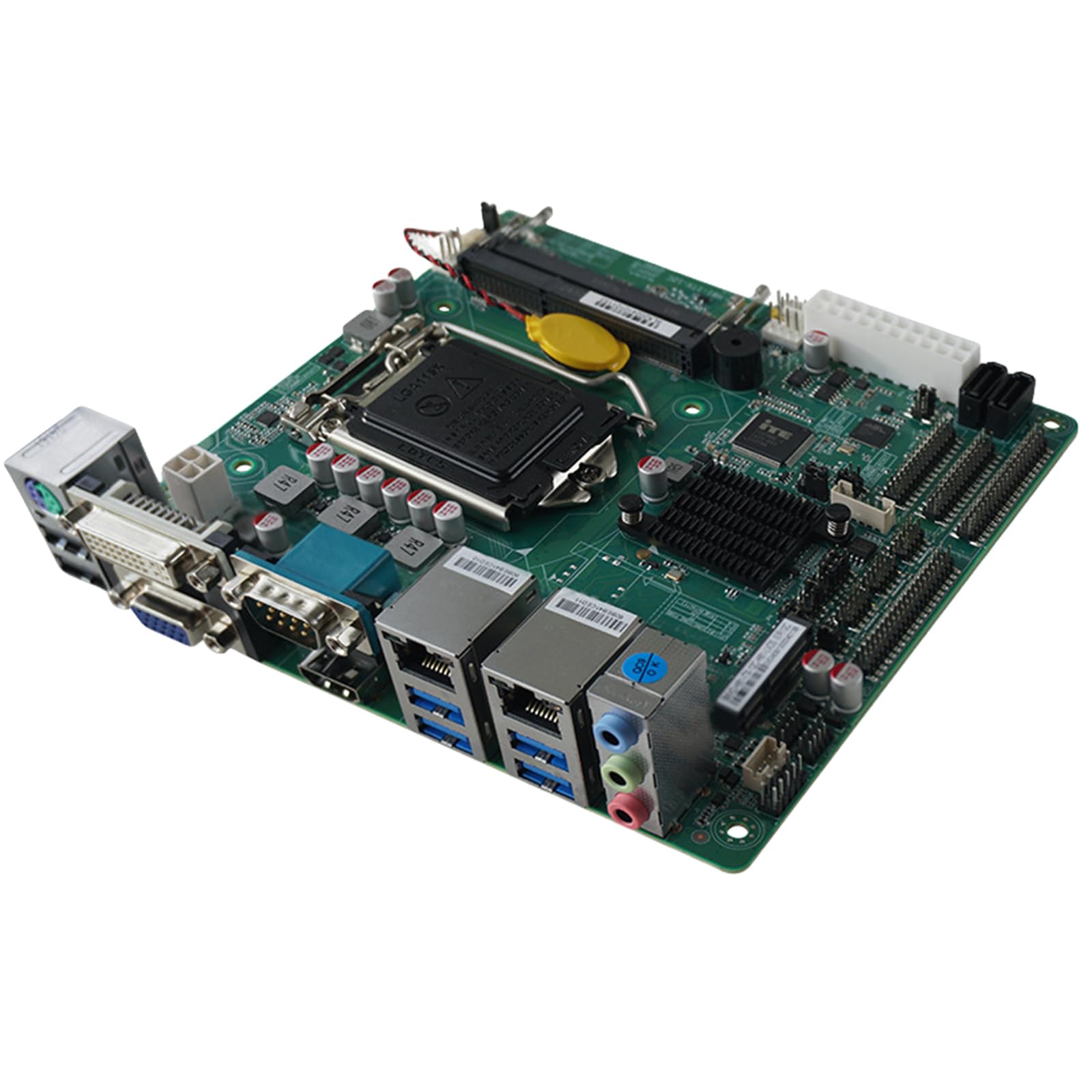 Elnwnnkc H81 Chipset Miniature ITX Industrial Control Motherboards LGA1150 for Enthusiasts and Small Media Centers Motherboards