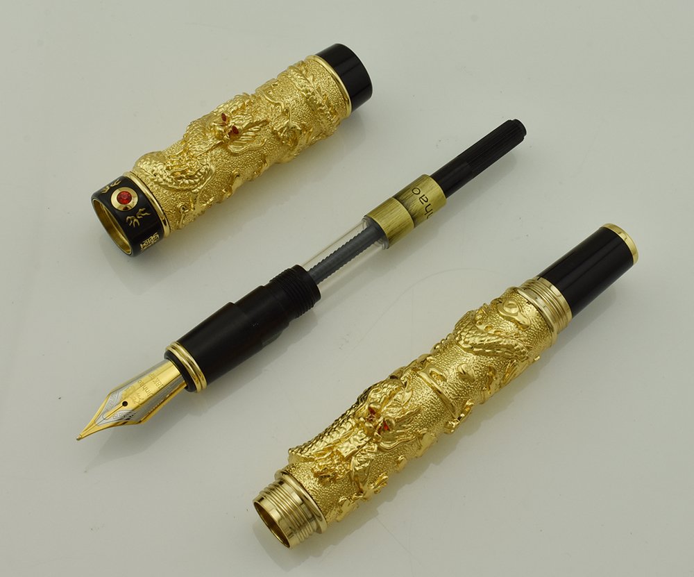 Amazon | Jinhao Luxury Golden 3dスタイルClassical Chinese Dragons