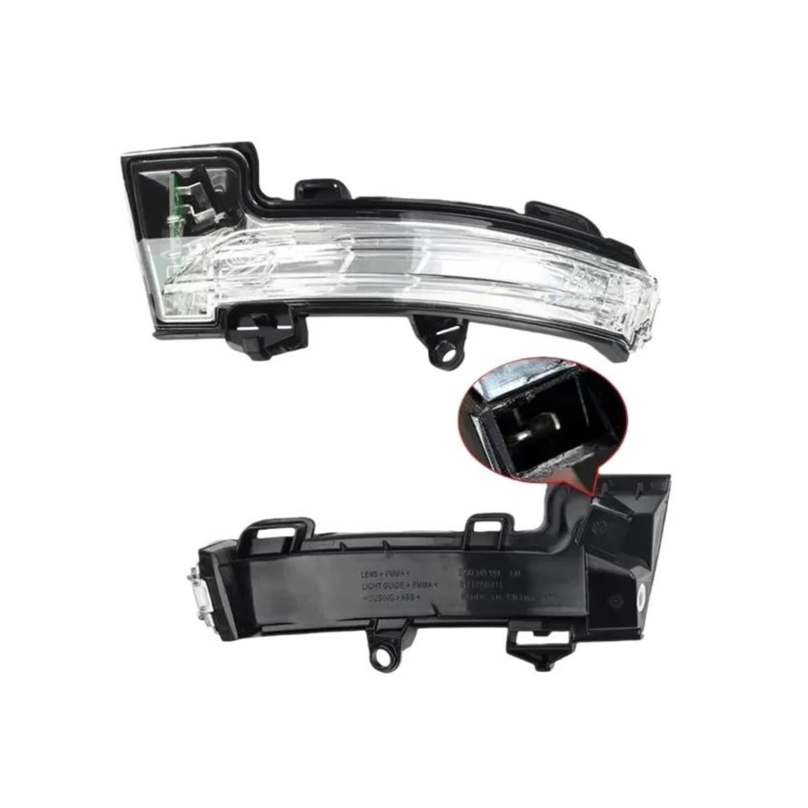 Generico Auto Specchio Retrovisore Indicatore Di Direzione Per VW Per T-Roc Per T-cross 2018 2019 2020 2021 Freccia Specchietto Laterale(Giusto)