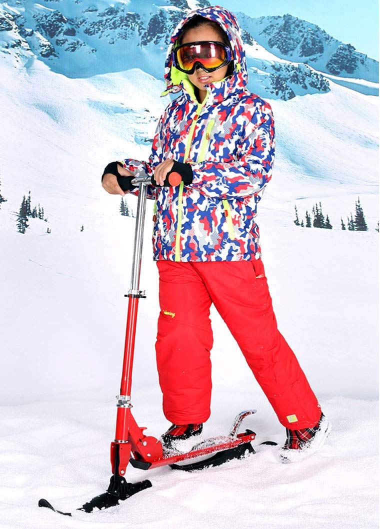 キックスクーター、2-in-oneスタントスクーター、スノーボードスキーカー、そりカートプロの子供のスタントスクータースクーター S＆L8-12歳の子供のために Amazon.co.jp: ストリートスキースタントスクーター2-in-1スノー