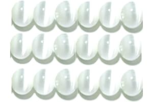 Fiber Optic Cat's Eye Bead Strands with Hidden Hollow Beads