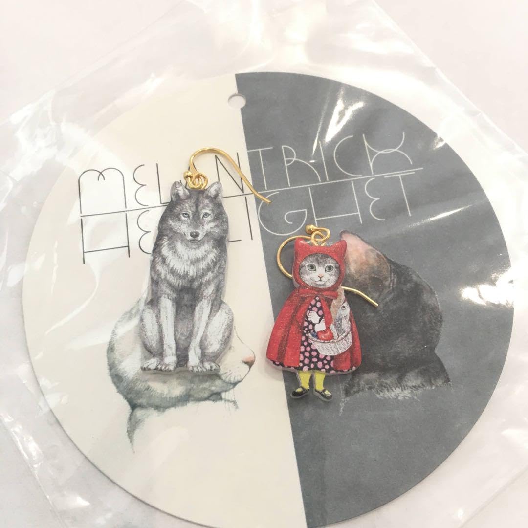 Amazon.co.jp: ヒグチユウコ メラントリックヘムライト 赤ずきん ネコ  