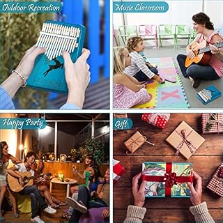 Olycism Kalimba Piano à pouce 17 touches Thumb Piano Start Kits Piano à Doigt Portable avec Instructions D'étude et… – Image 7