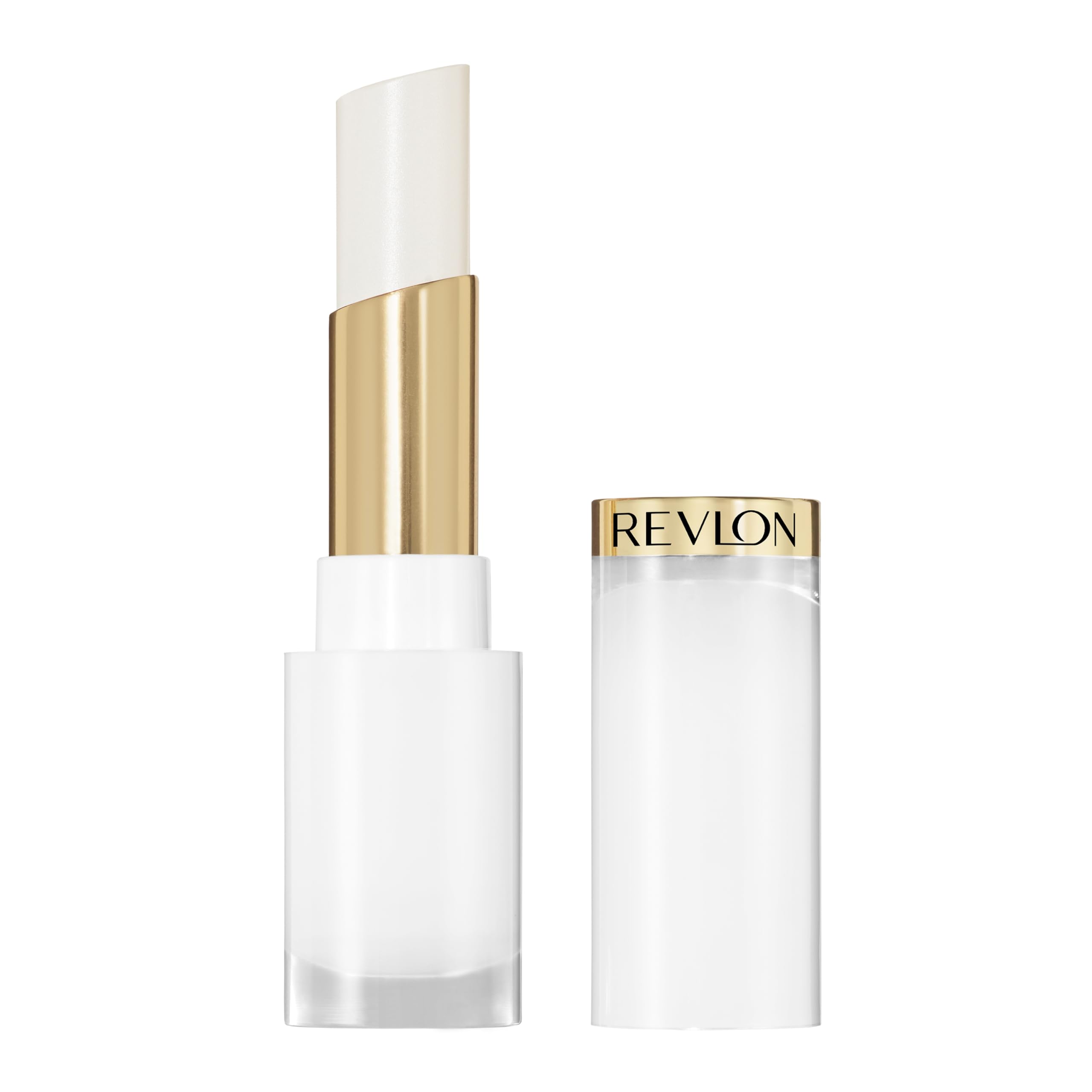 REVLON Super Lustrous Glass Shine Balm, Hydrating Tinted Lipstick, Sheer, Glossy Shiny Finish, 001 Sparkling Quartz, 0.11 oz