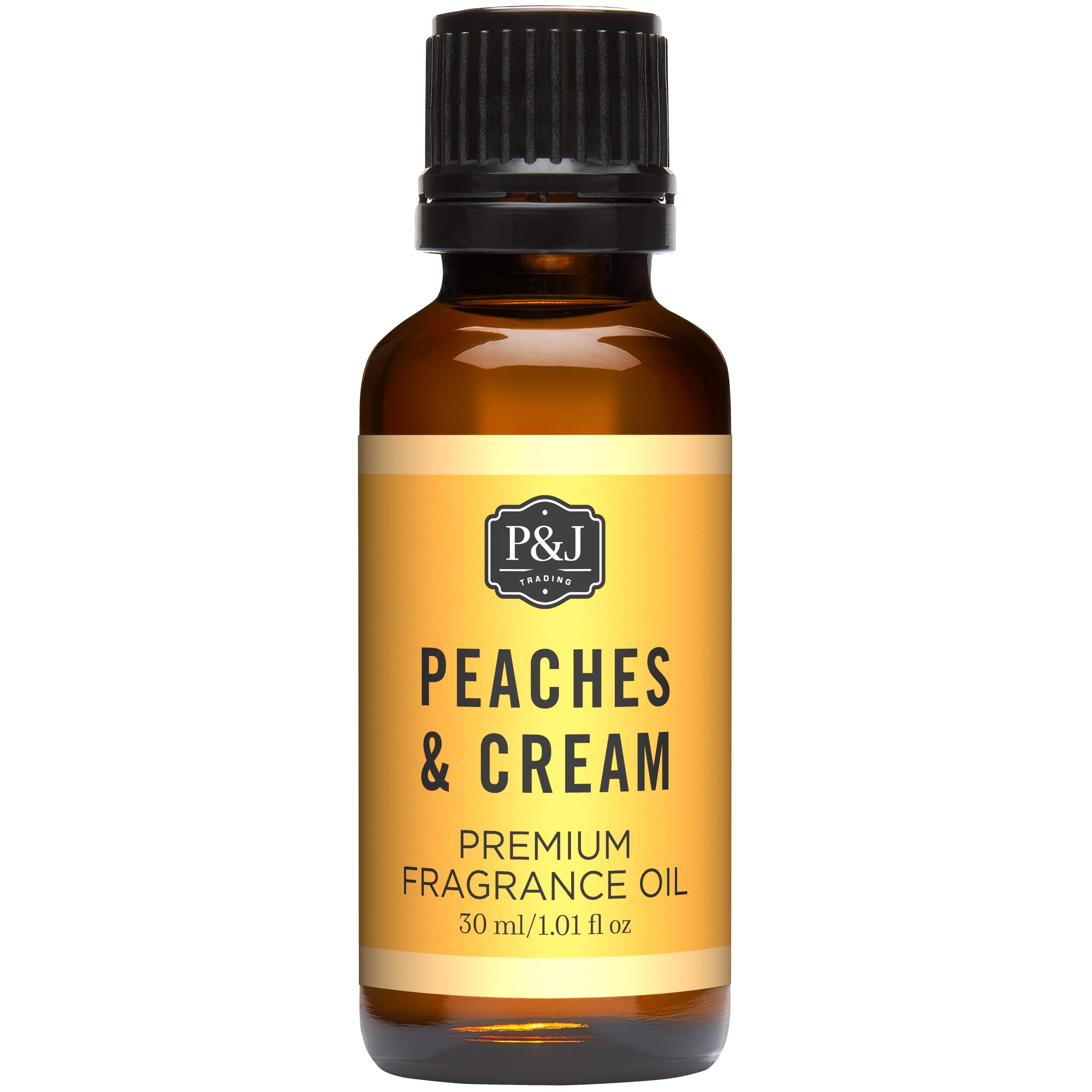P&amp;J Trading - Peaches &amp; Cream Scented Oil 30ml - Fragrance Oil for Candle Making, Soap Making, Diffuser Oil