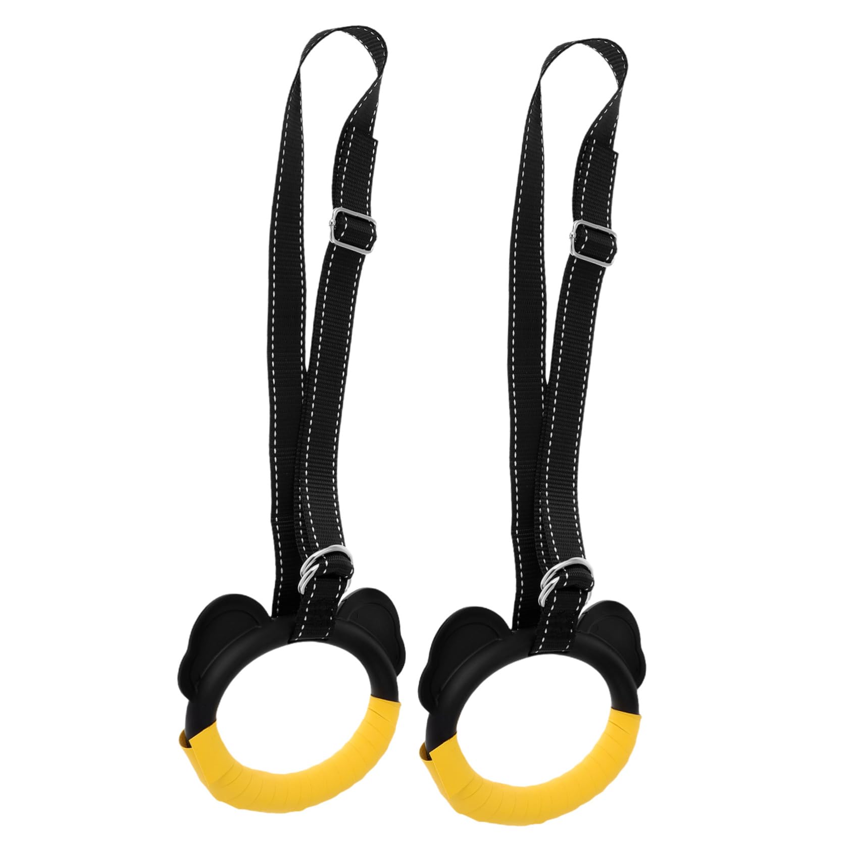 Gogogmee Children's Gymnastics Training Ring Home Fitness Equipment Pull up Rings Boys and Girls Gym Equipment Adjustable Length