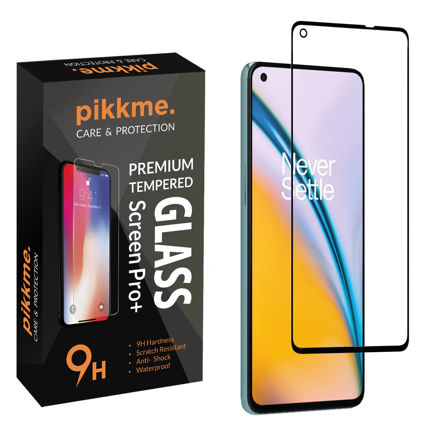 Pikkme Tempered Glass Screen Protector for Oneplus Nord 2 5G Edge to Edge Coverage with Easy Installation kit (B09RQ4FG2N) Amazon Price History, Amazon Price Tracker