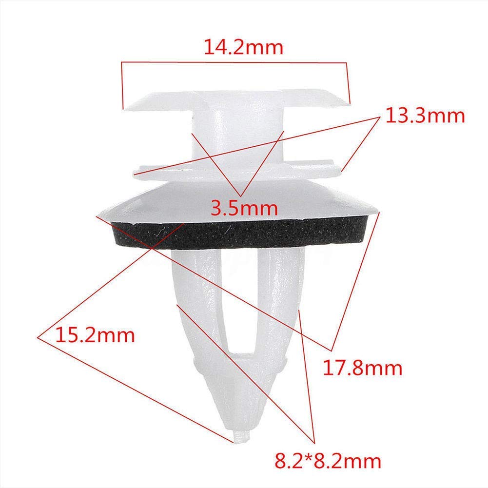 Clip di fissaggio per portiera in nylon, 20 pezzi, per BMW E38