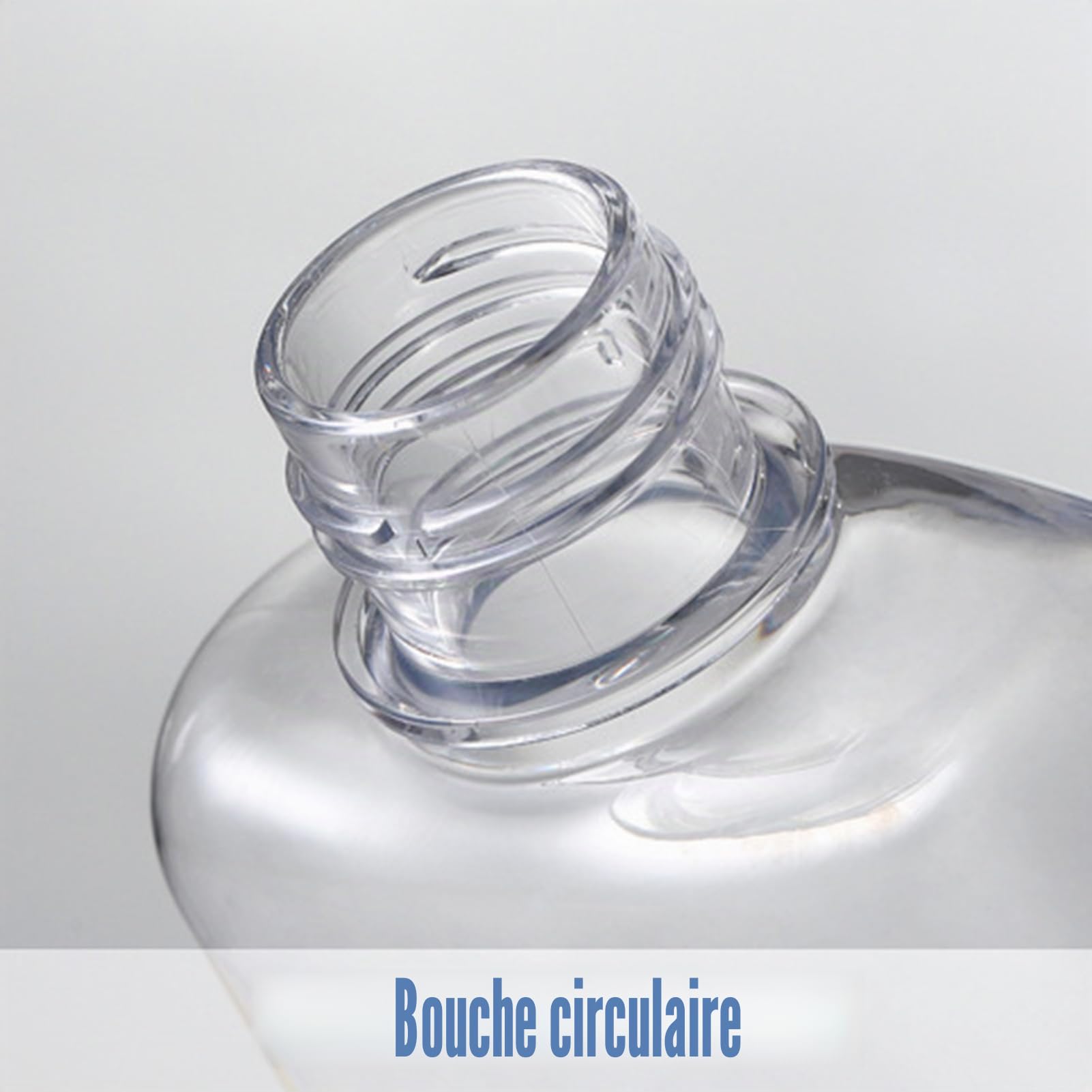 Bouteille d'eau plate – Design carré, construction Tritan compacte, gourde de voyage légère, fonction d'hydratation de poche pratique | Pour le camping, fitness, extérieur, trajets
