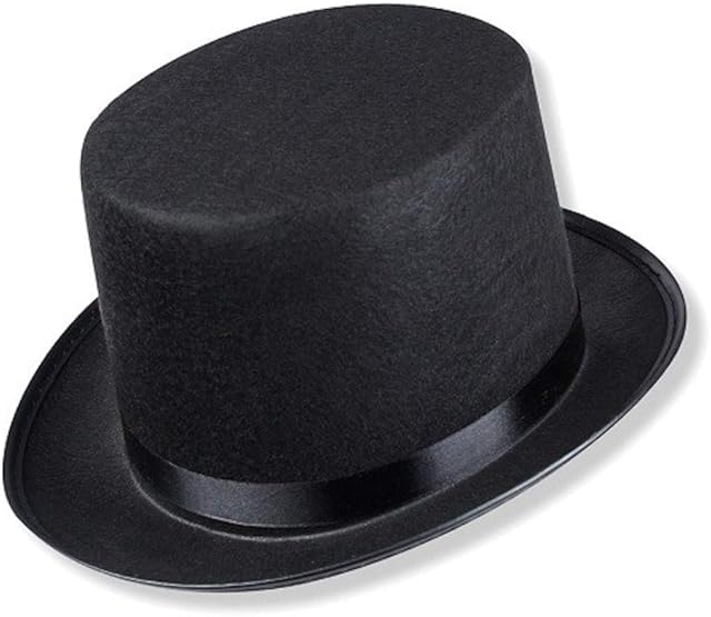 S/O kapelusz cylindryczny czarny dla dorosłych Chapeau kapelusz cylindryczny
