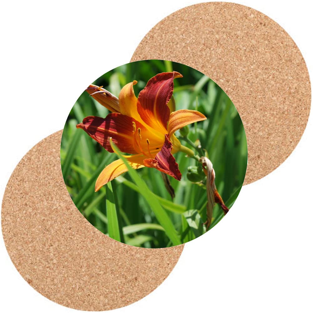 Ditzy Doll White Personalised Photo Coaster - Custom Any Text Any Photo Upload Wooden 9Cm Round Glossy Gift Idea