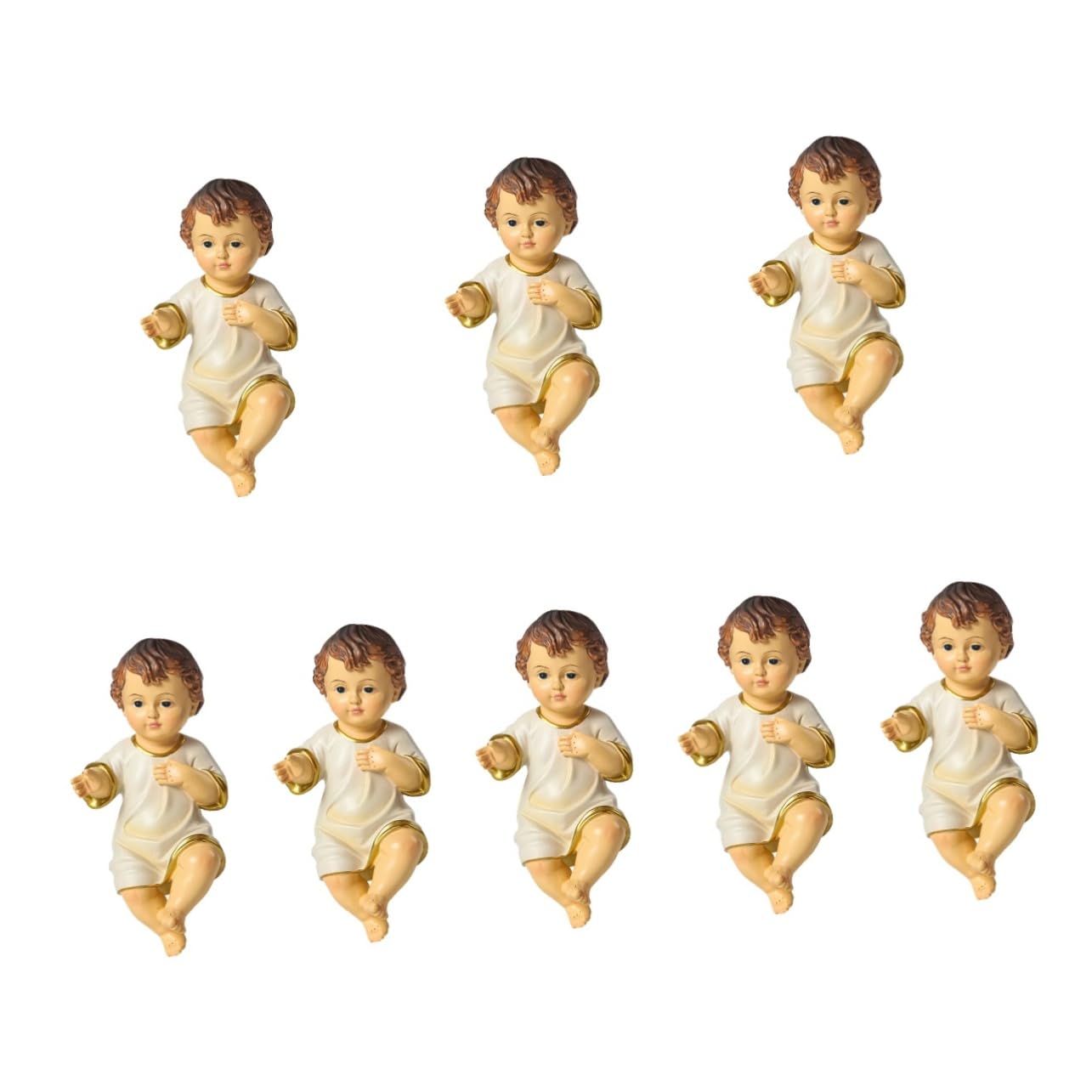 Cabilock 8 Piezas Religiosas Santo Niño Adorno Jesús Bebé Kit Decoración De La Puerta Jesús Religioso Natividad Niños Al Aire Libre Decoraciones De Navidad Decoración del Hogar