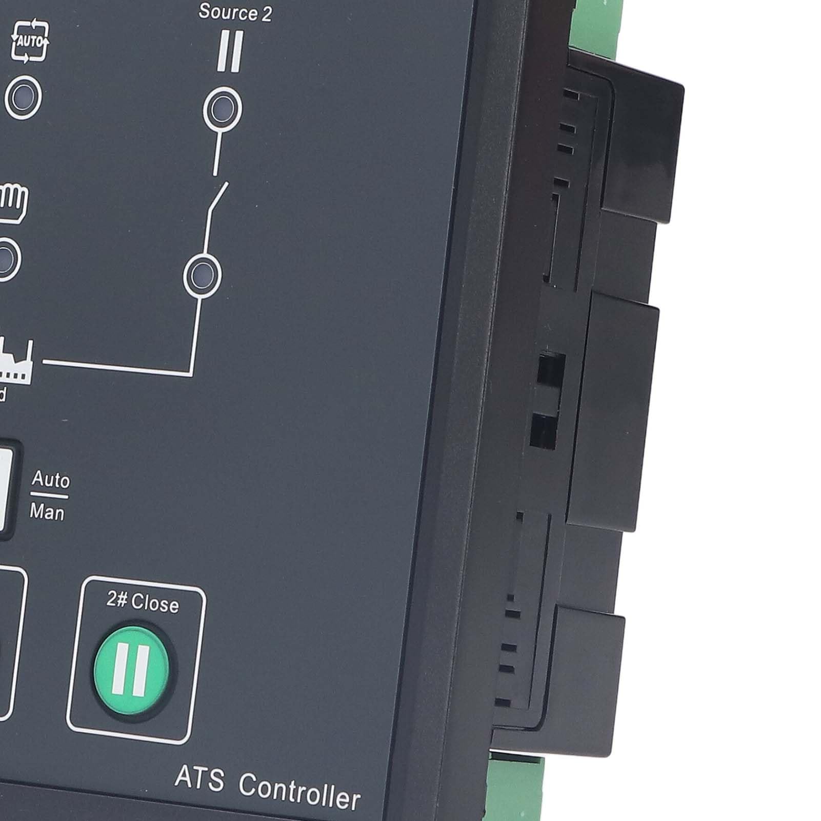 FTVOGUE Sterownik Generatora Panel Sterowania podwójną mocą ABS Podświetlany Wyświetlacz LCD od 170 do 277 V IP65 Automatyczne Przełączanie dla Systemów Przesyłowych Agregatów Prądotwórczych i