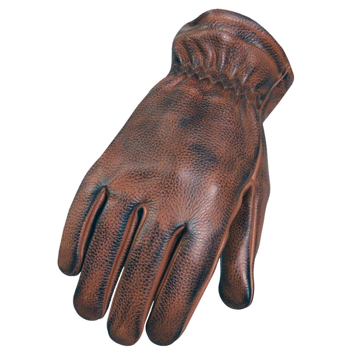 Hot Leathers Men's and Women's Motorcycle Riding Gloves Made of Premium Leather GVD Collection - X-Small