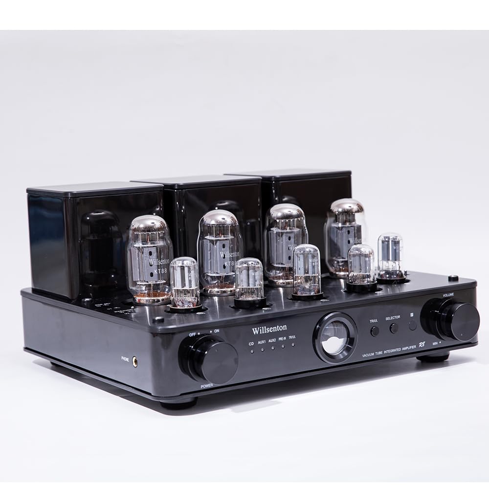 Willsenton R8 KT88/EL34 x4 Tube Amplifier Integrated AMP Power Amplifier  Headphone Replaceable (Black)