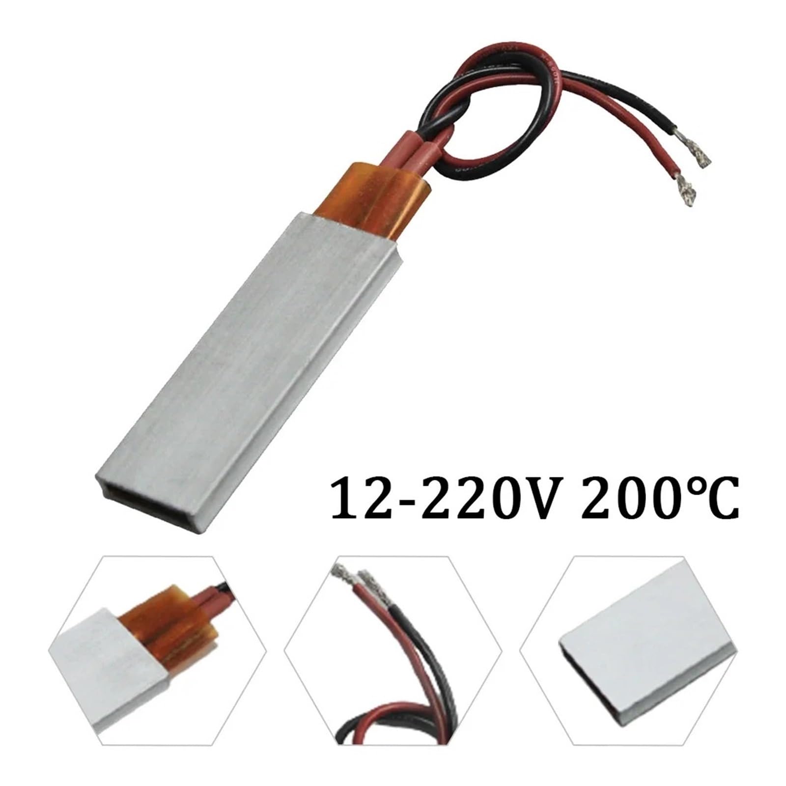 Element grzejny PTC 1 szt. Ceramiczny grzejnik elektryczny Płyta grzewcza 12 V/24 V/220 V Termostat elementu(24V)