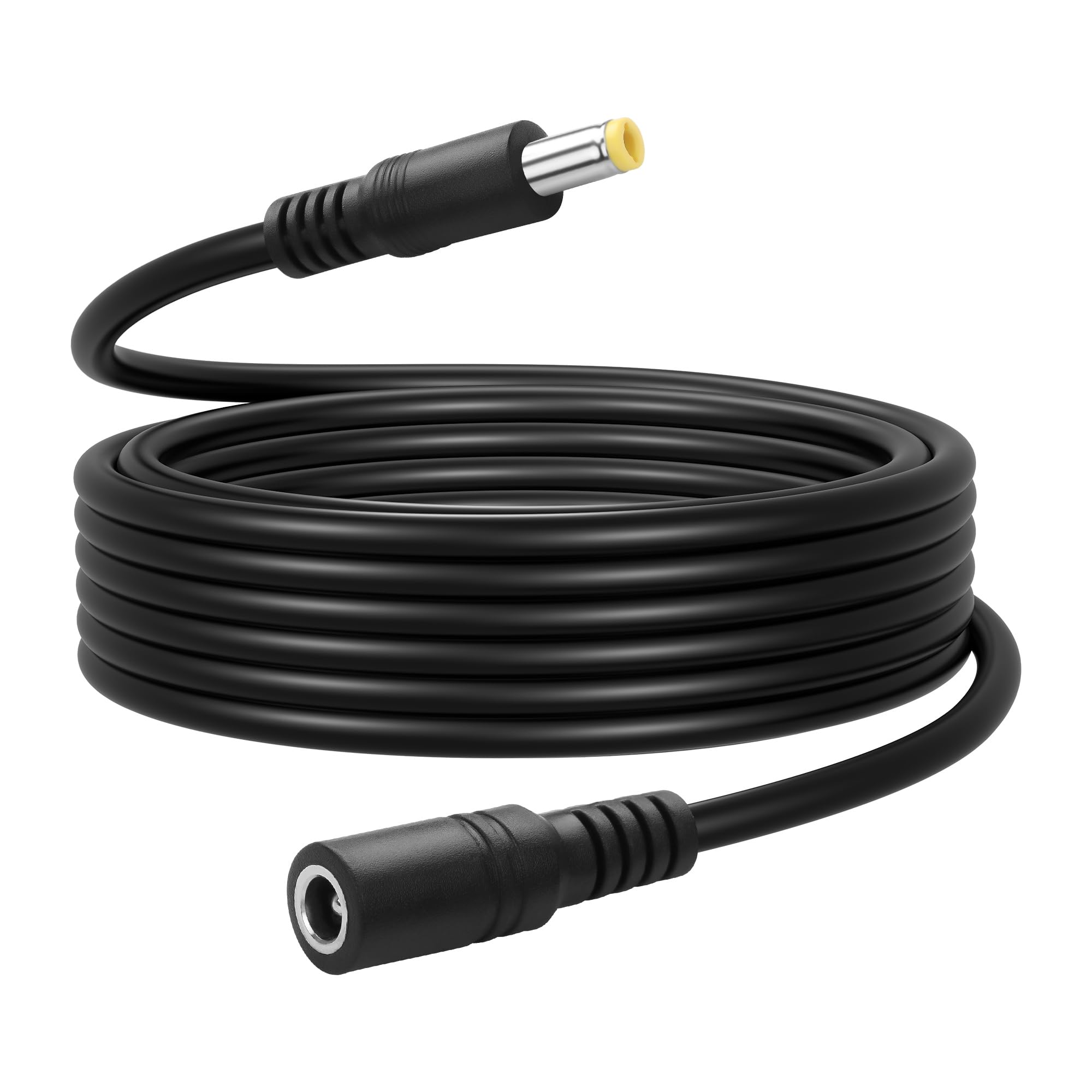 GINTOOYUN 3M/9.84FT DC5525 kabel zasilający 18AWG DC 5.5mm x 2.5mm żeński do męskiego przedłużacza zasilania do kamer bezpieczeństwa, pasków świetlnych LED, routerów itp
