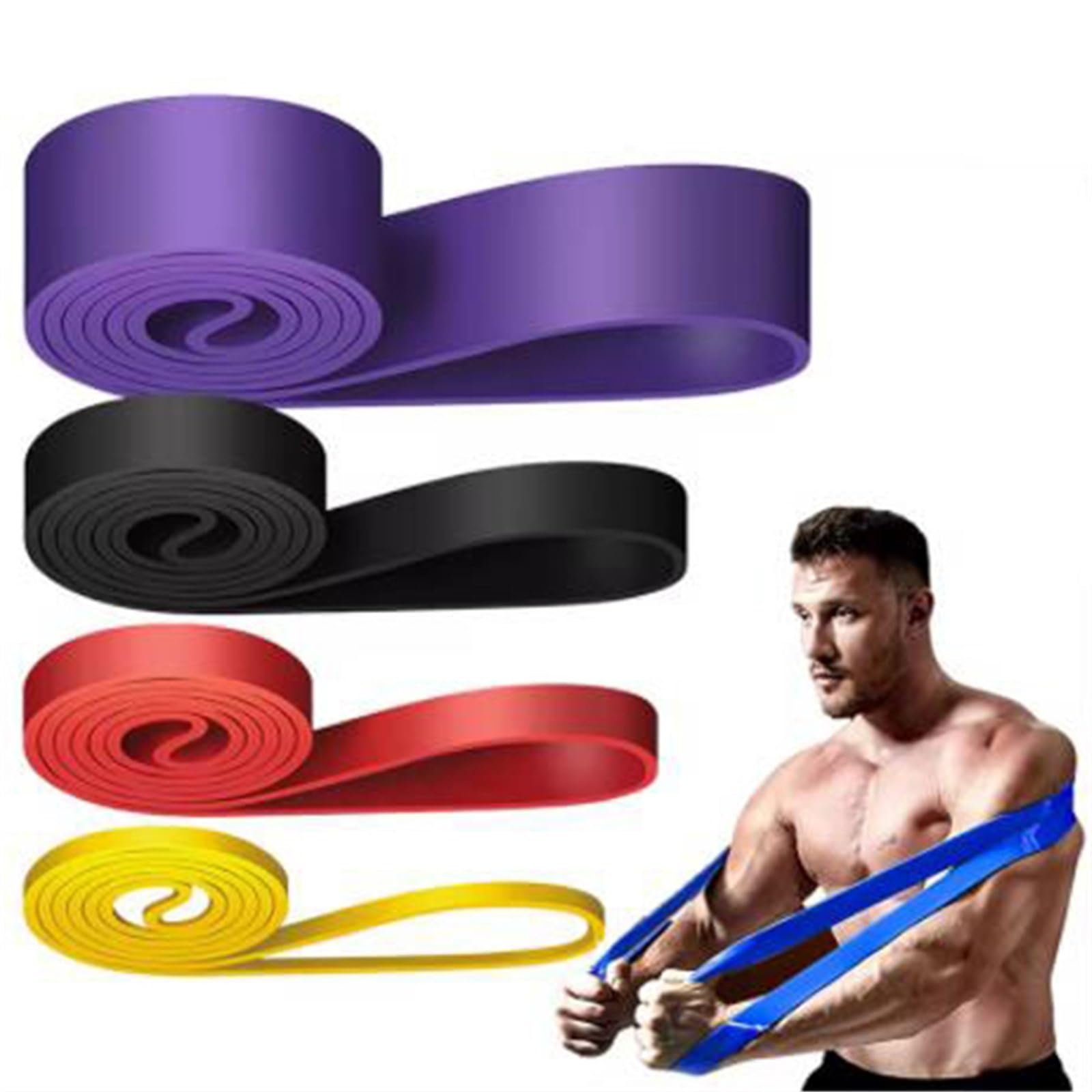 Gomas Elasticas Musculacion Banda De Resistencia | For ejercicios de pilates, fitness y escultura. Cinturón deportivo elástico