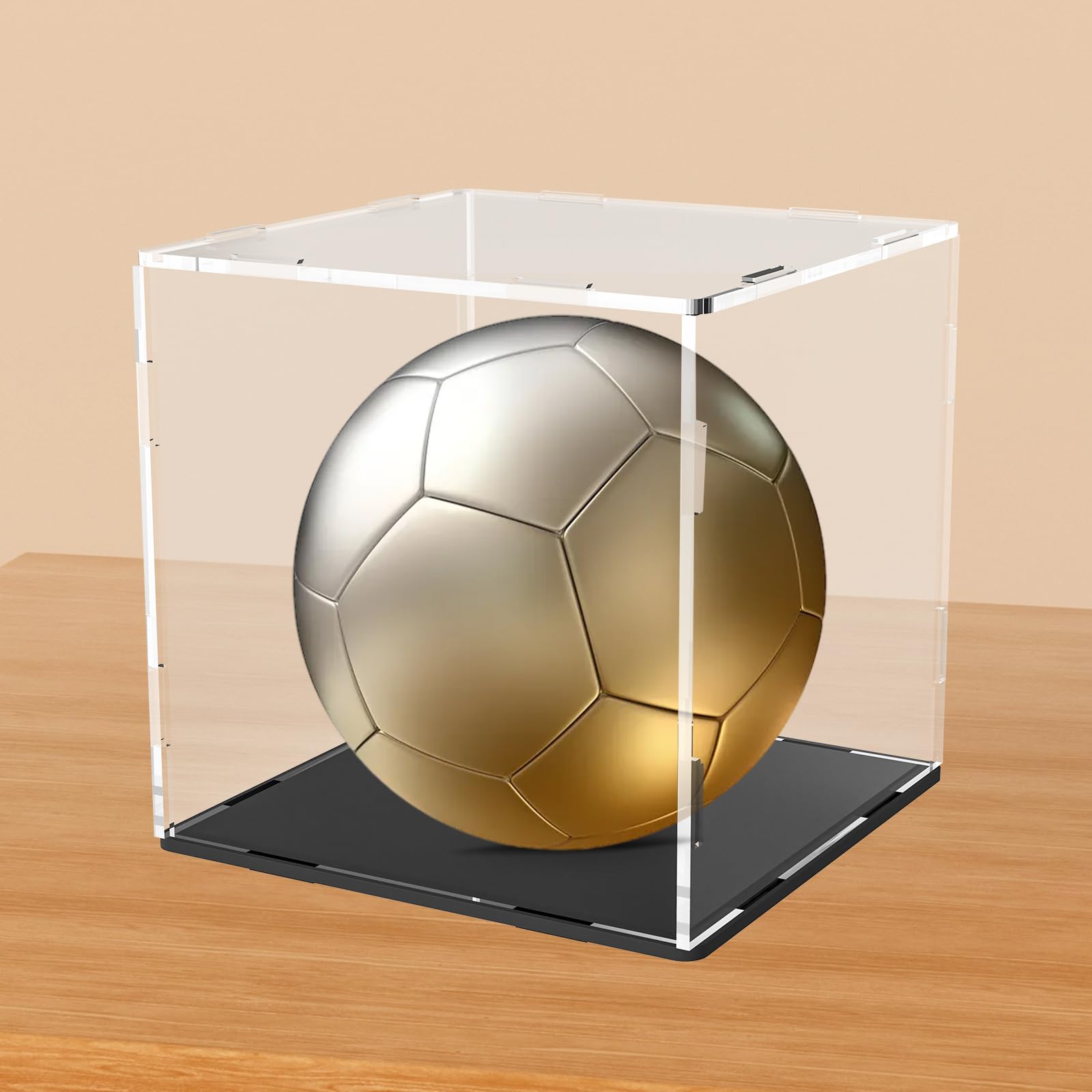Clear Acrylic Display Case,Self-Assembly Acrylic Display Box,Countertop Box Cube Organizer Stand Riser Dustproof Protection Showcase for Action Figures Toys Collectibles (11.8x11.8x11.8 inch) 1