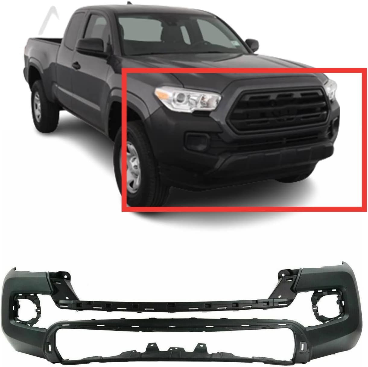 FitParts Compatible with Front Bumper Cover Fascia 2016