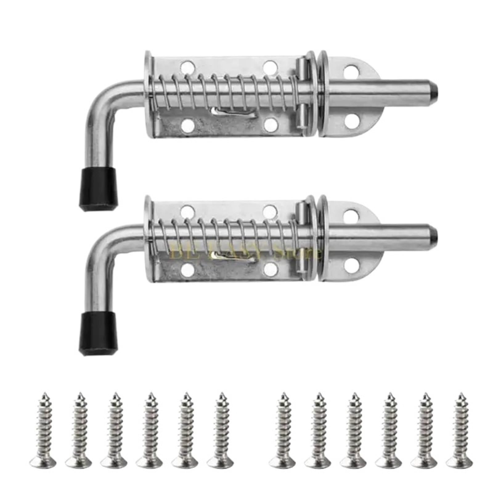 2pcs Spring Pin Latches Lock Bolt Barrels Bolts Stainless Steel Door for Door