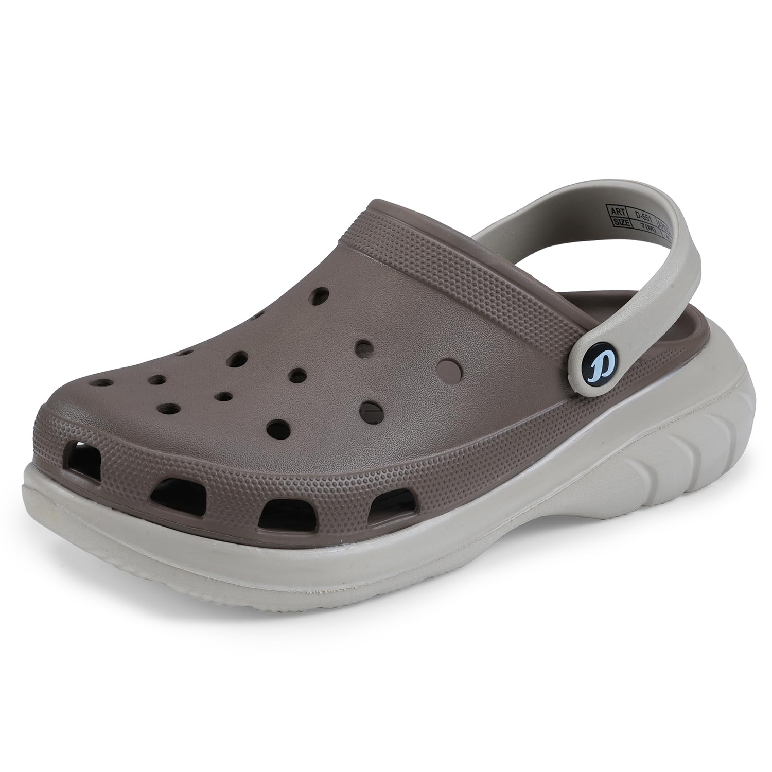 Men's Double Color Comfy Casual Sports Clogs/Sandals with Adjustable Back Strap for Adult| Comfortable & Lightweight| Stylish & Anti-Skid|Waterproof Daily Use Mules Gents/Boys D-551