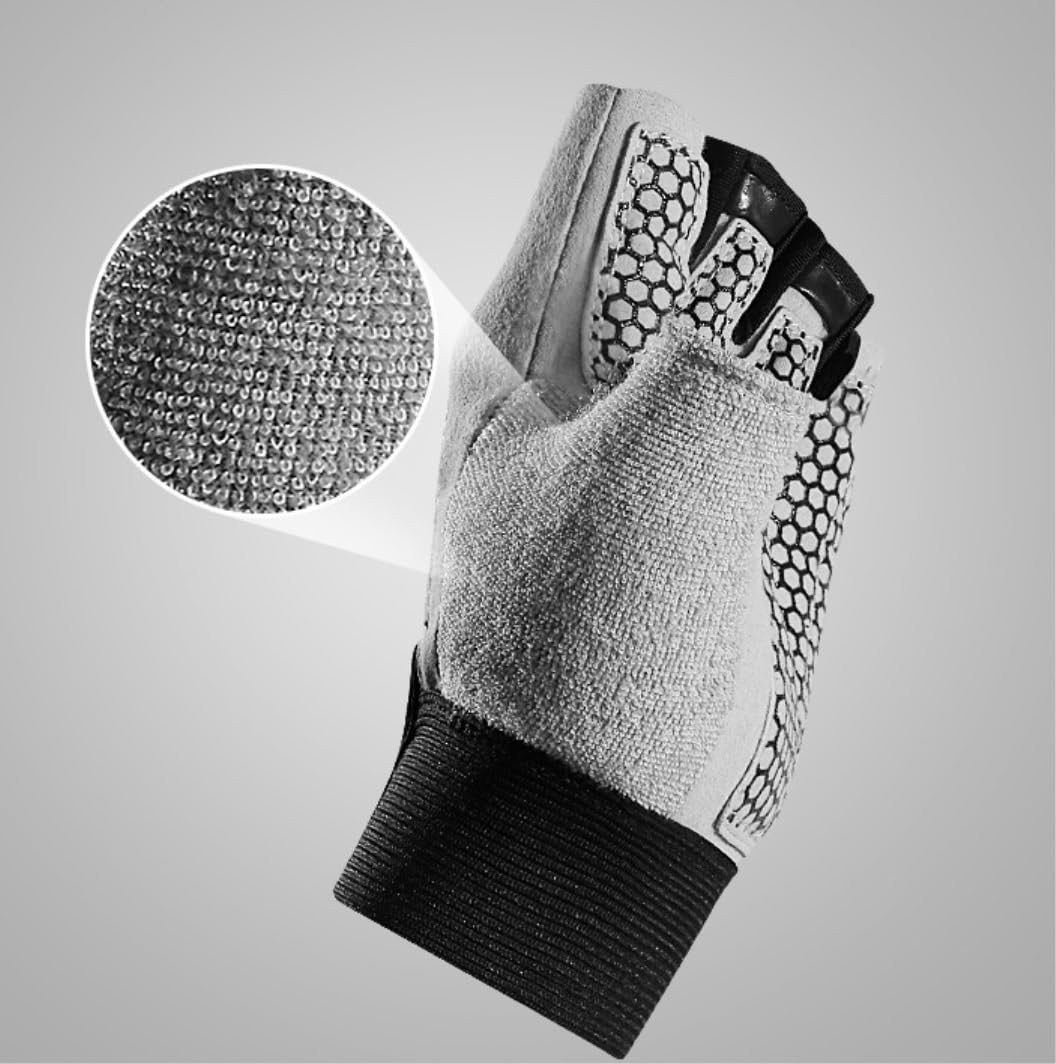 IRYZE Gants De Pêche Gants Demi-Doigts, Haltérophilie, Sport, Vélo, Équitation, Modèles pour Hommes Et Femmes, Antidérapants Gants De Cyclisme