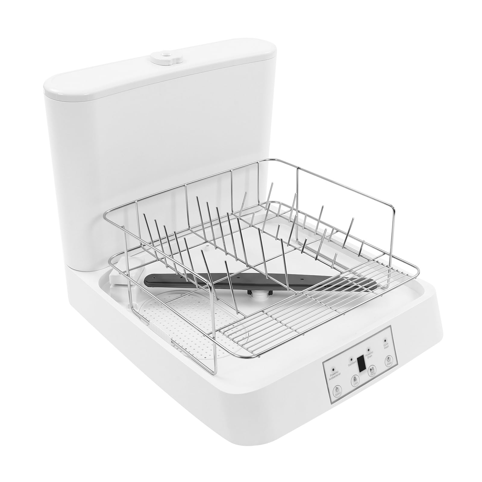 Mini lavastoviglie autoportante, piccola lavastoviglie da tavolo con /senza collegamento dell'acqua, serbatoio dell'acqua da 6 l, lavabile per campeggio, camper, barche, dormitori
