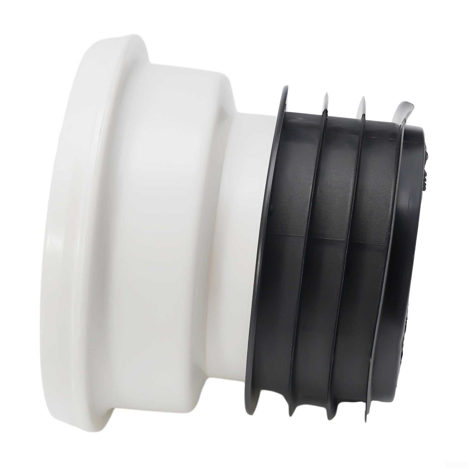 Raccord D'installation D'égout de Toilette, Raccord excentrique de 0 mm pour cuvette de WC, raccord de buse de WC, tuyau de vidange de toilette adapté à l'excentrique droit décalé (0 cm)
