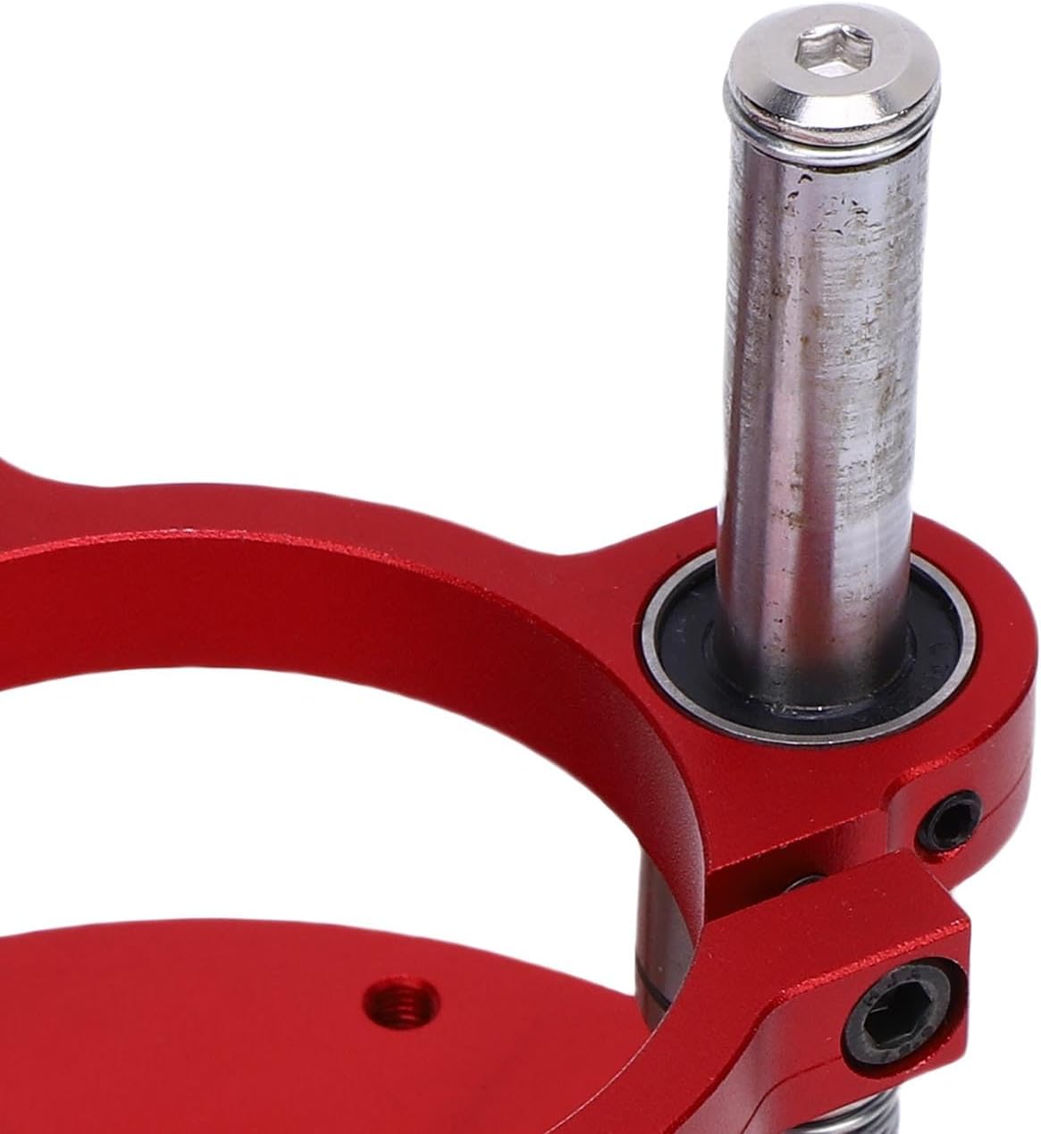 Luqeeg Adjustable Router Lift for 64-66mm Diameter Trimming Machine, Metal Router Table Base with 2 Jaw Clamping, Table Plate Insert Lifting Base, Universal for Woodworking