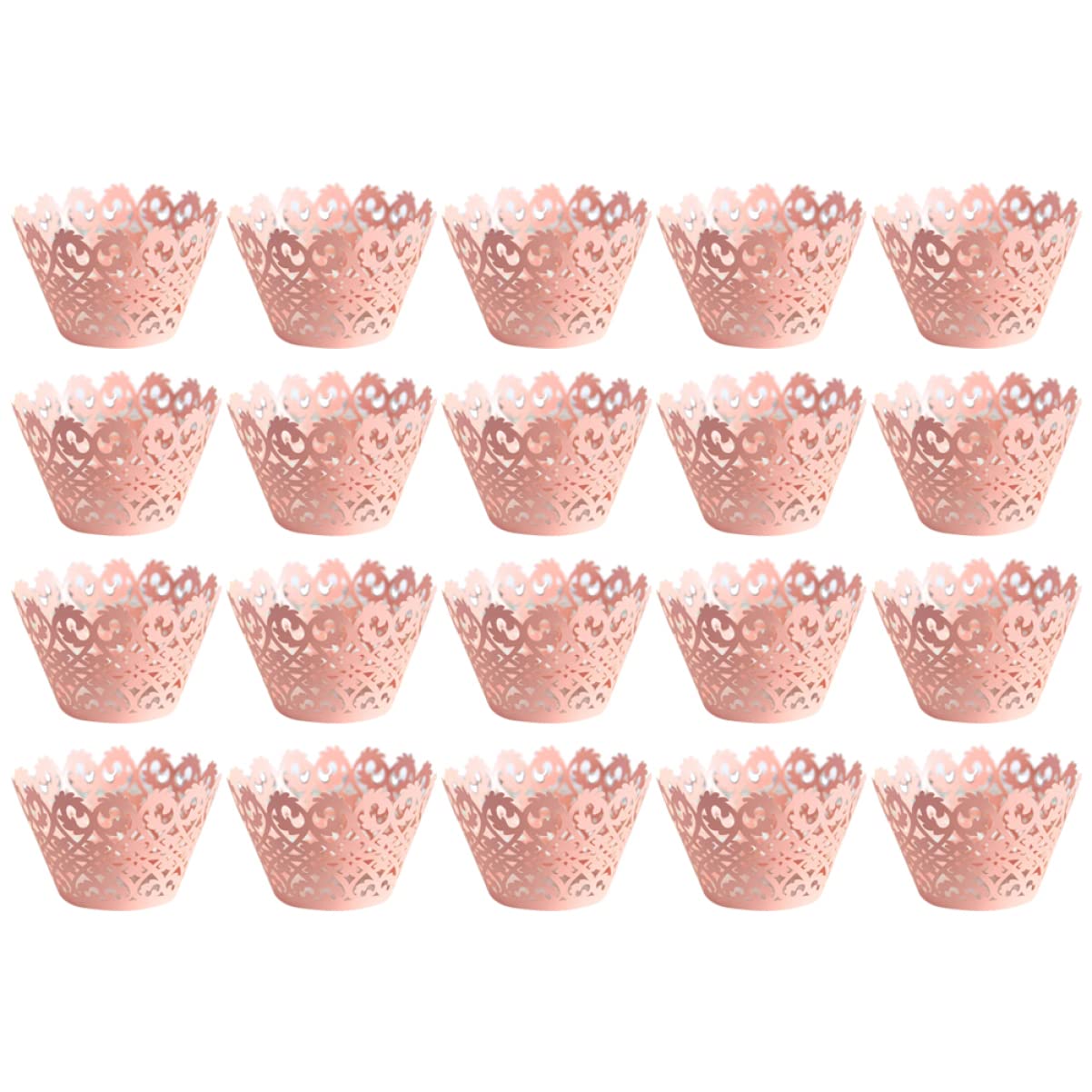 ABOOFAN 3 Set Di Pirottini Per Muffin in Pizzo Cavo Eleganti Pirottini Per Dessert Per Eventi 50 Pezzi*3