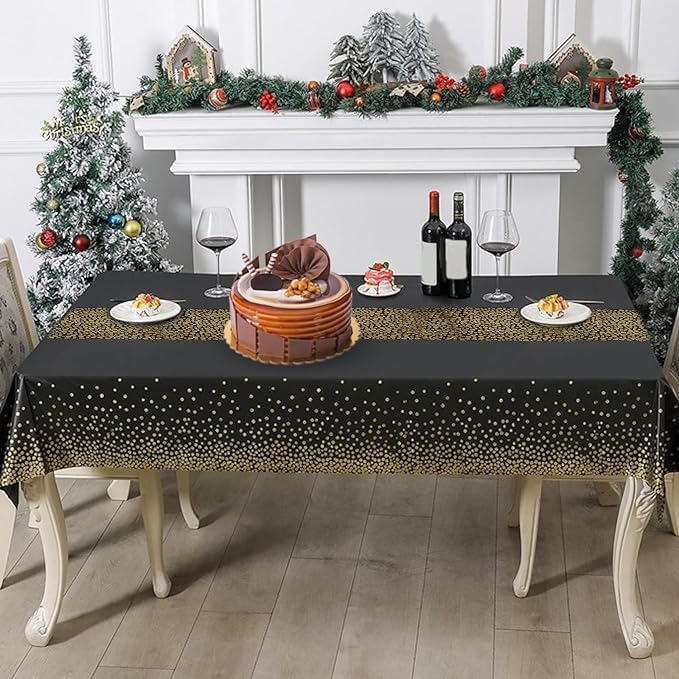 Lot De 4 Nappes Jetables Blanche Rectangulaires 137x274 Cm - Imperméable Effet Tissu - Pour Fête, Mariage, Barbecue