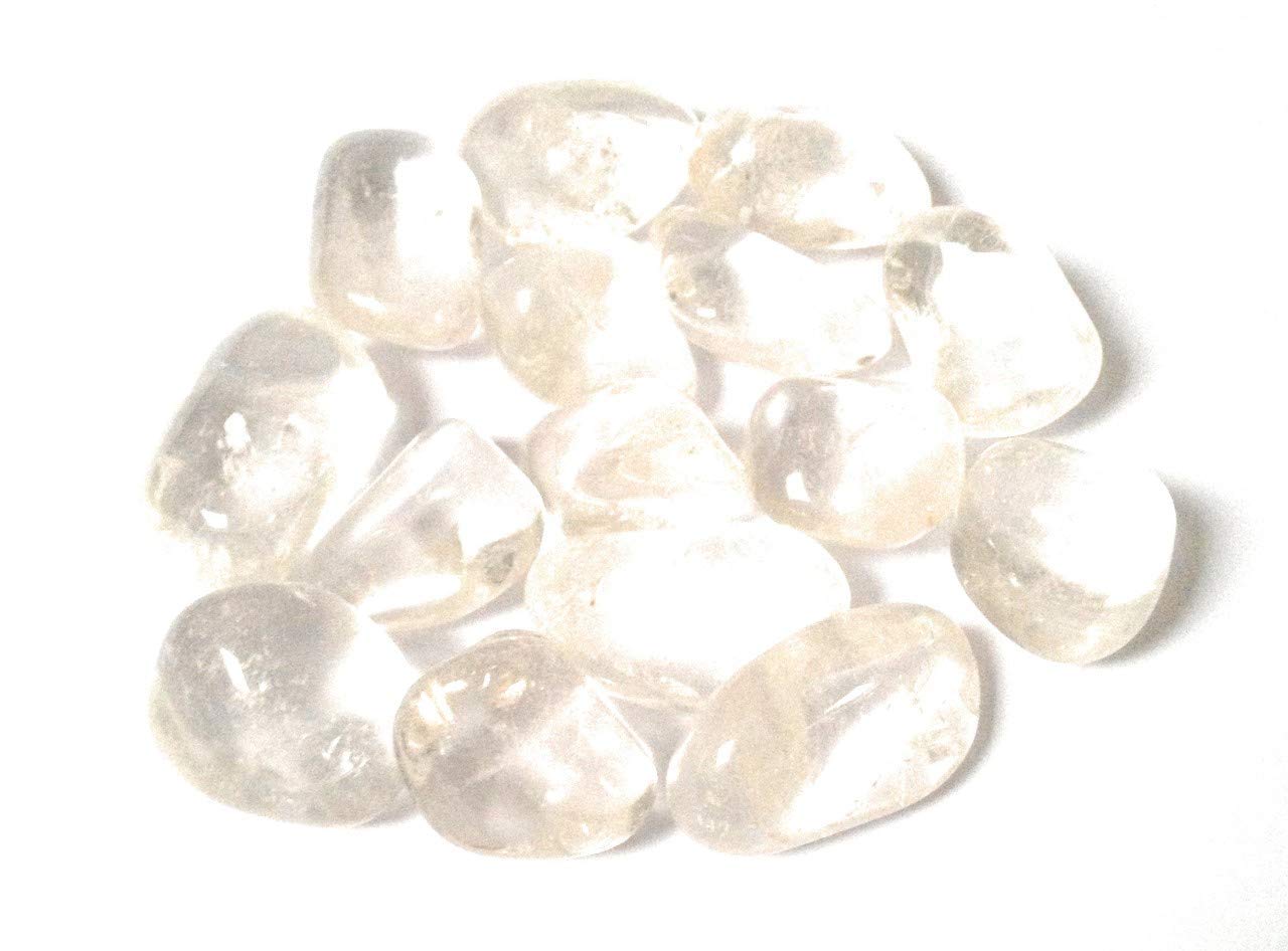 5 x Clear Quartz Tumble Stone Crystals - Healing Crystal - Harmony, Energy, Healing, Psychic abilities, Clarity, Calmness - Crystal Therapy Tumblestone