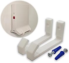Wall Mount for Fritz!Box Repeater 3000, 6000, 3000 AX, 6000 AX - With Screws & 3M Adhesive Pads - Overhead Mounting Possible - Secure Hold for Optimal WiFi Coverage