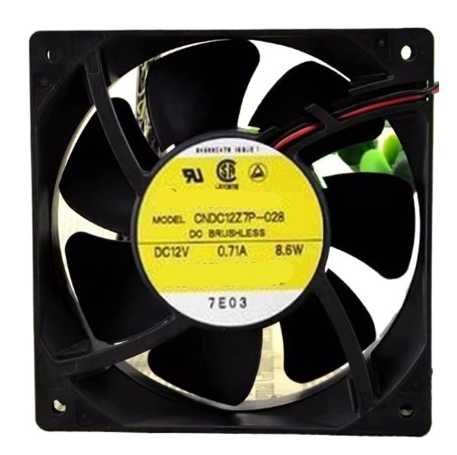 Ventilateur 12V double bille 8.6W pour un flux d'air puissant continu
