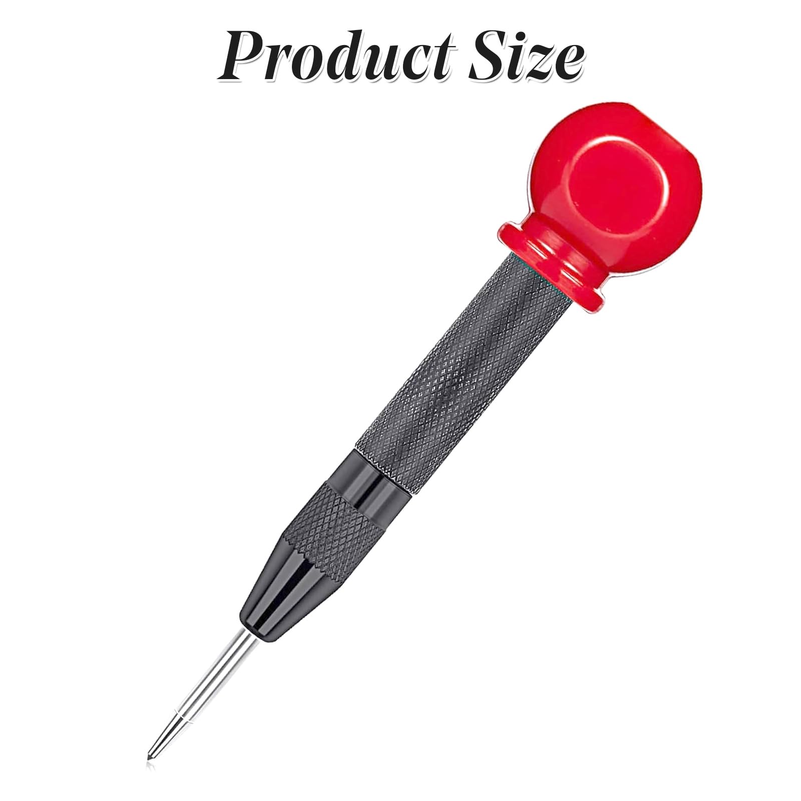 Spring Loaded Center Punch Automatic Anti-Slip Heavy Duty Hole Tool for Metal Wood Plastic - Image 2
