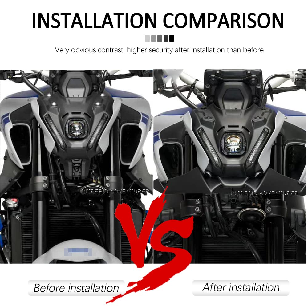 Per MT 09 MT-09 2021 2022 2023 Moto mt 09 MT09 SP Spoiler Anteriore Nudo Winglet Aerodinamico Wing Kit Spoiler