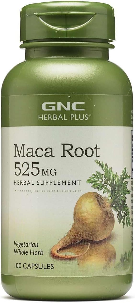 GNC Herbal Plus Maca Root Supplement,525mg