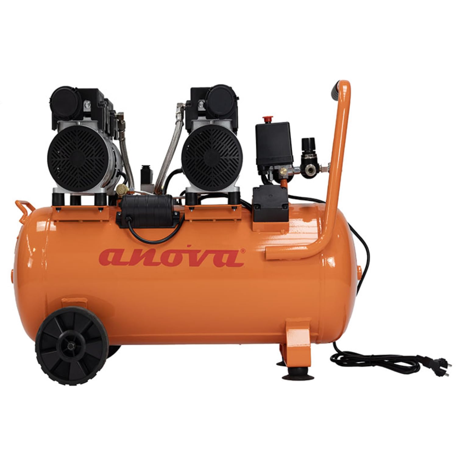 ANOVA - Compresor de aire Eléctrico | 220-240 V / 50 HZ | 50 L | 8 BAR | Caudal Aire 260 L/MIN | Para Inflado de Neumáticos, Herramientas Neumáticas y Pintura | Diseño Robusto