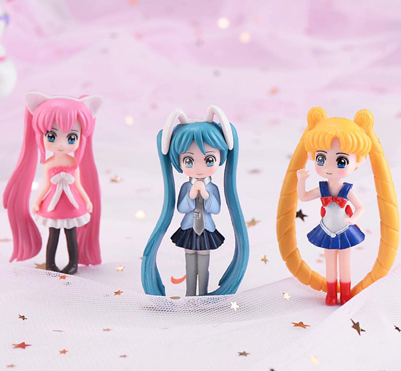 超カワイイ系　ミニフィギュア　まとめ Amazon.co.jp: HYSTYLE 6個 かわいい女の子 フィギュア おもちゃ ミニ