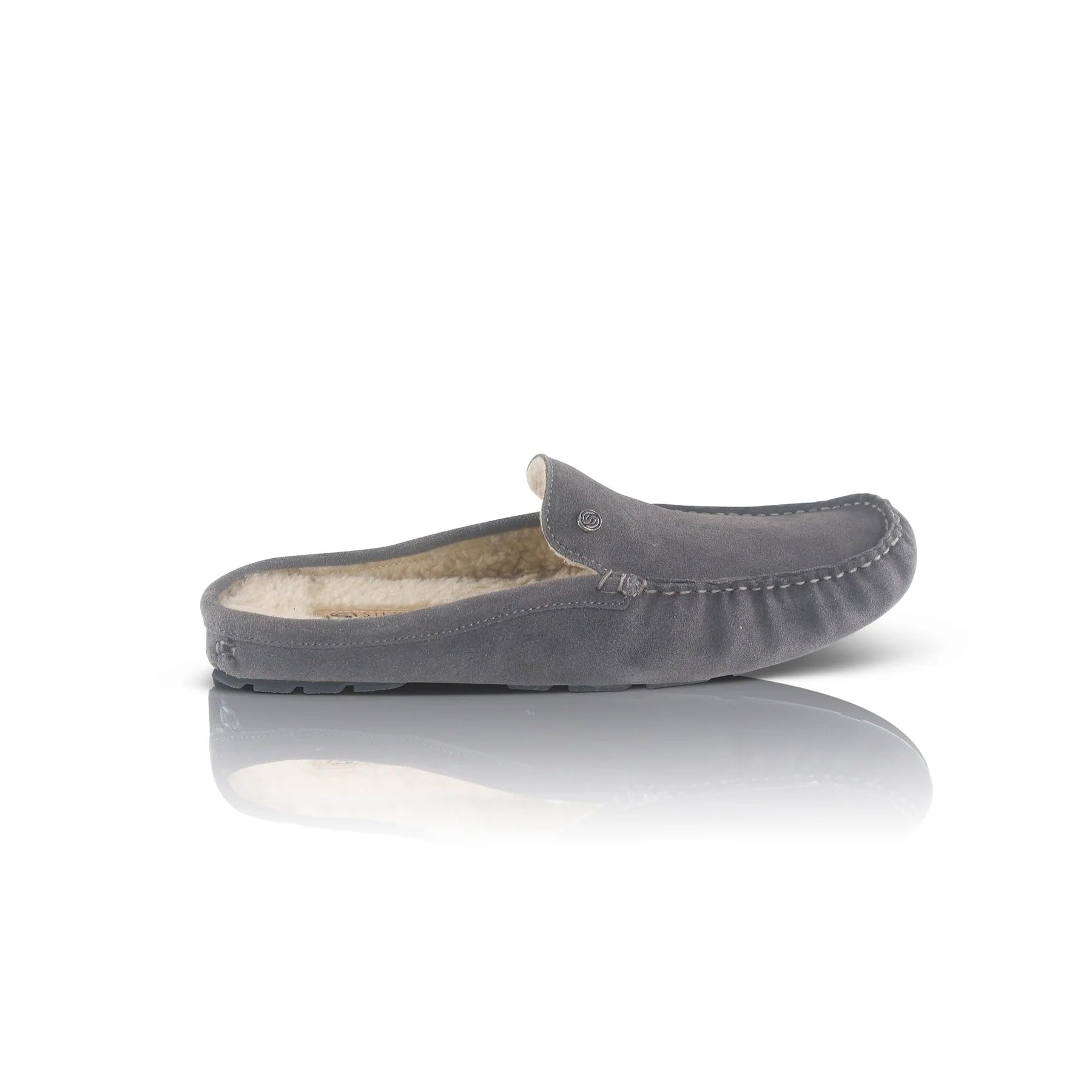 Silver Street London Mens Slipper Mule - Walbrook Grey Size 10