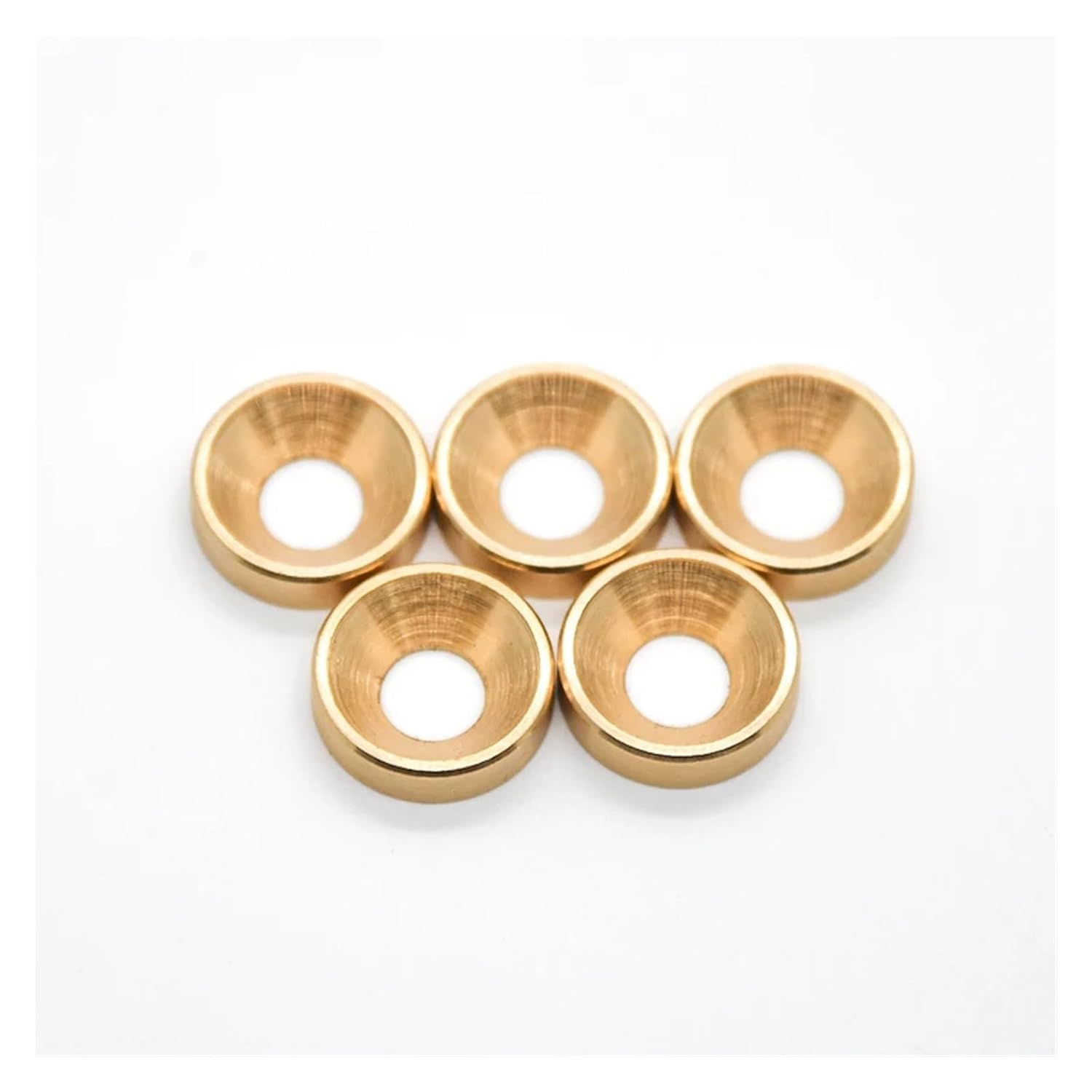 5/10/20/50pcs Brass Countersunk Washer M3 M4 M5 M6 Solid Recessed Screw Washers Metal Flat Head Gasket(M5x14x3mm,20pcs)