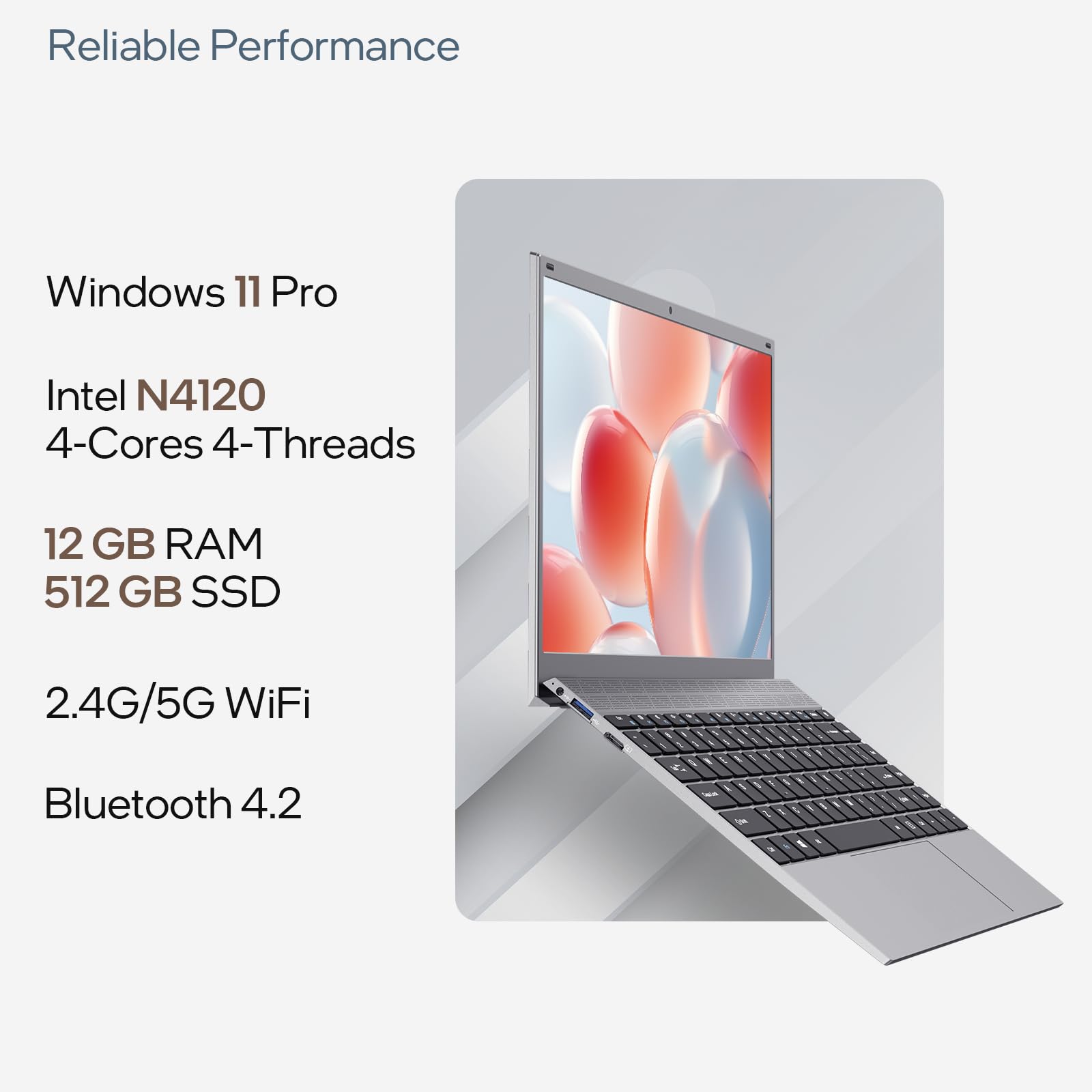 Amazon.com: WIPEMIK 2024 Laptop Computer, 16GB RAM Laptop 512GB