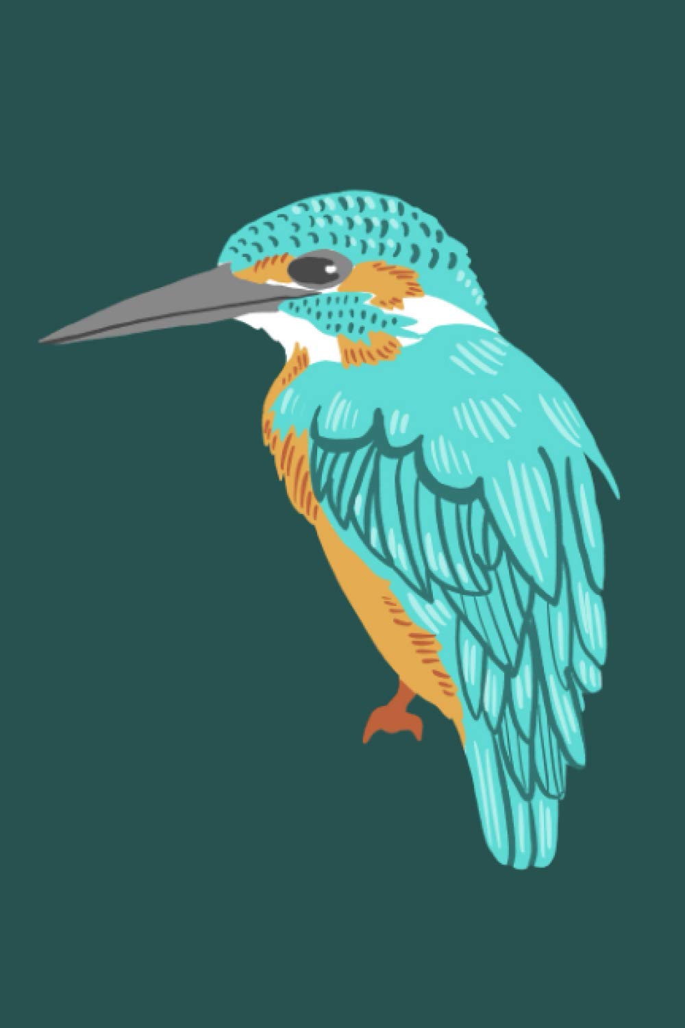 Kingfisher: Dot Grid Journal Notebook (6x9 inches) with 120 Pages