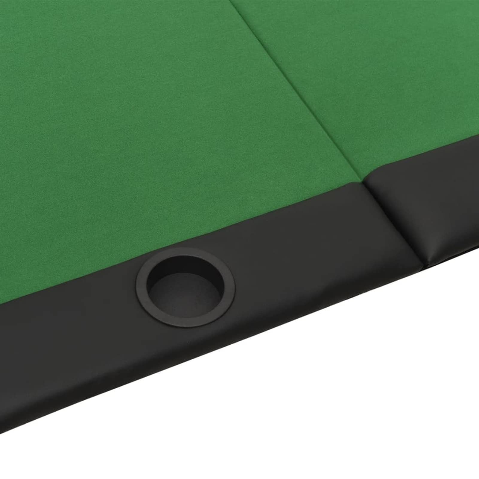 Tavolo da poker pieghevole per 10 giocatori, 208 x 106 x 3 cm, colore: Verde