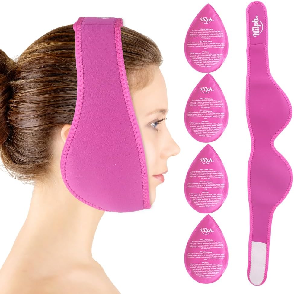 Hilph Face Ice Pack Wisdom Teeth Ice Pack Head Wrap for Jaw