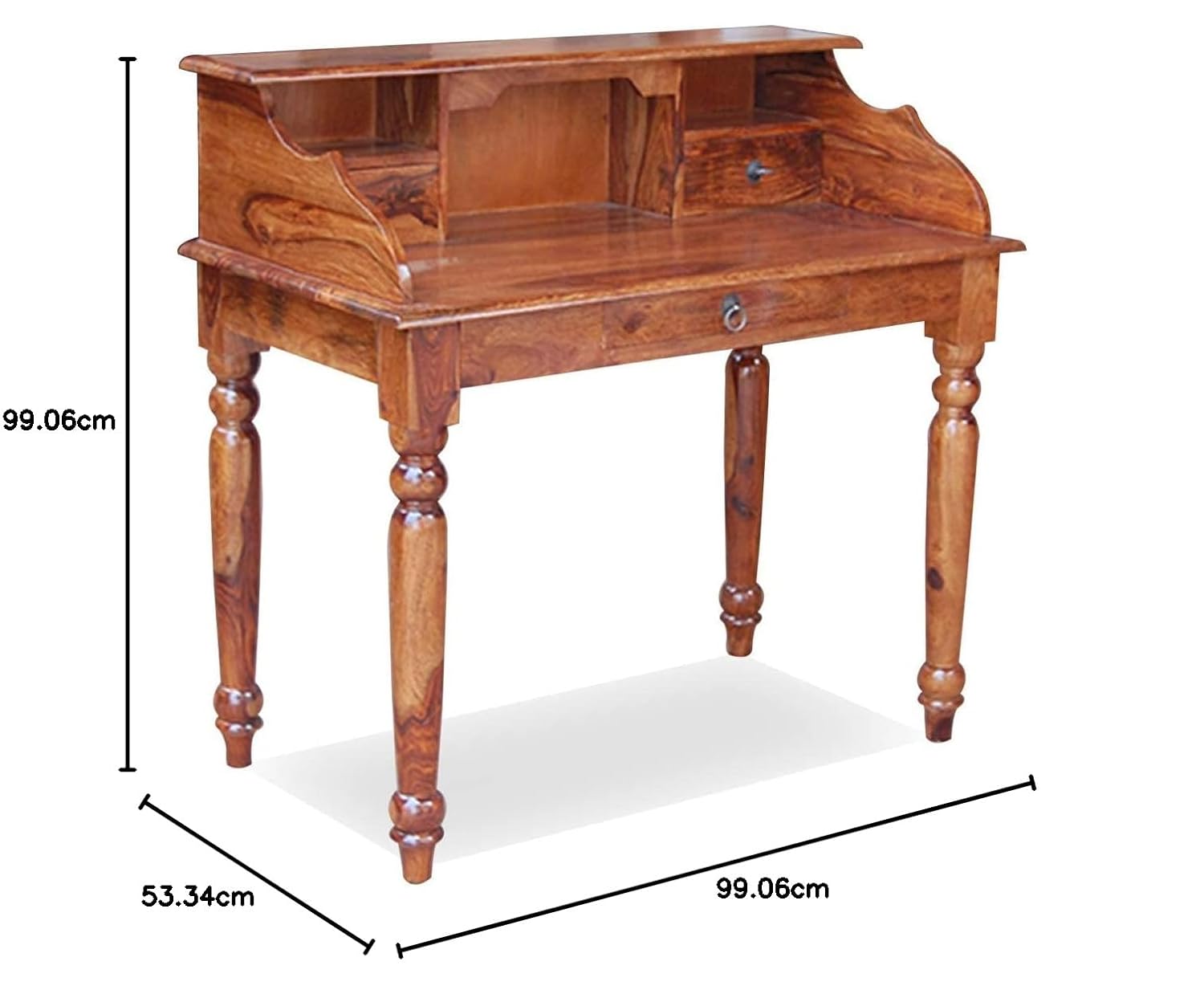 FURNIRE CARP Sheesham Wood Study Table with 3 Drawers Storage and High Back Seating Chair for Study Room Home and Office (Assemble- Do It Yourself) Honey Finish FURNIRE CARP Sheesham Wood Study Table with 3 Drawers Storage and High Back Seating Chair for Study Room Home and Office (Assemble- Do It Yourself) Honey Finish